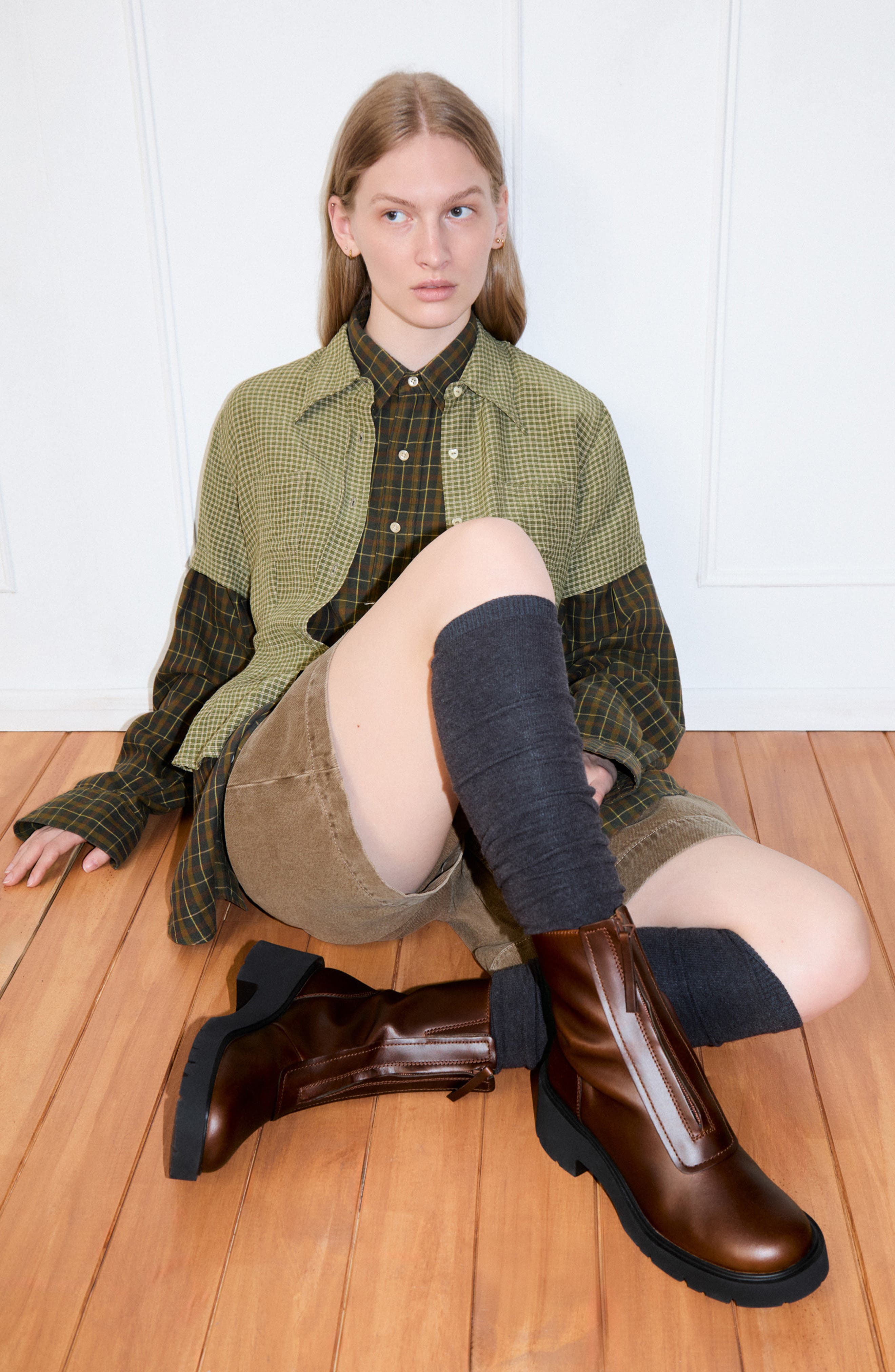 Camper Milah Combat Boot, Alternate, color, Medium Brown