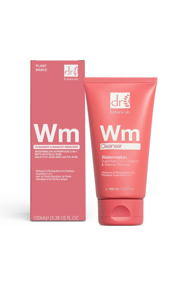 Watermelon 2-in-1 Cleanser & Makeup Remover with Glycolic Acid, Salicylic Acid and Lactic Acid, Alternate, color, None