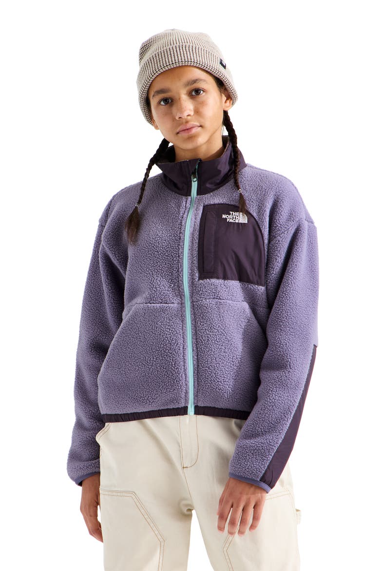 Kids' Yumiori Full Zip Fleece Jacket, Main, color, GROUNDED PLUM ENDLES