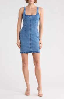 Good American Sleeveless Denim Minidress