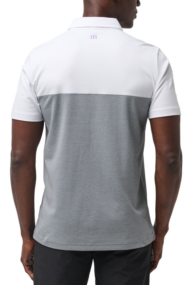 First Timer Stripe Colorblock Polo, Alternate, color, WHITE