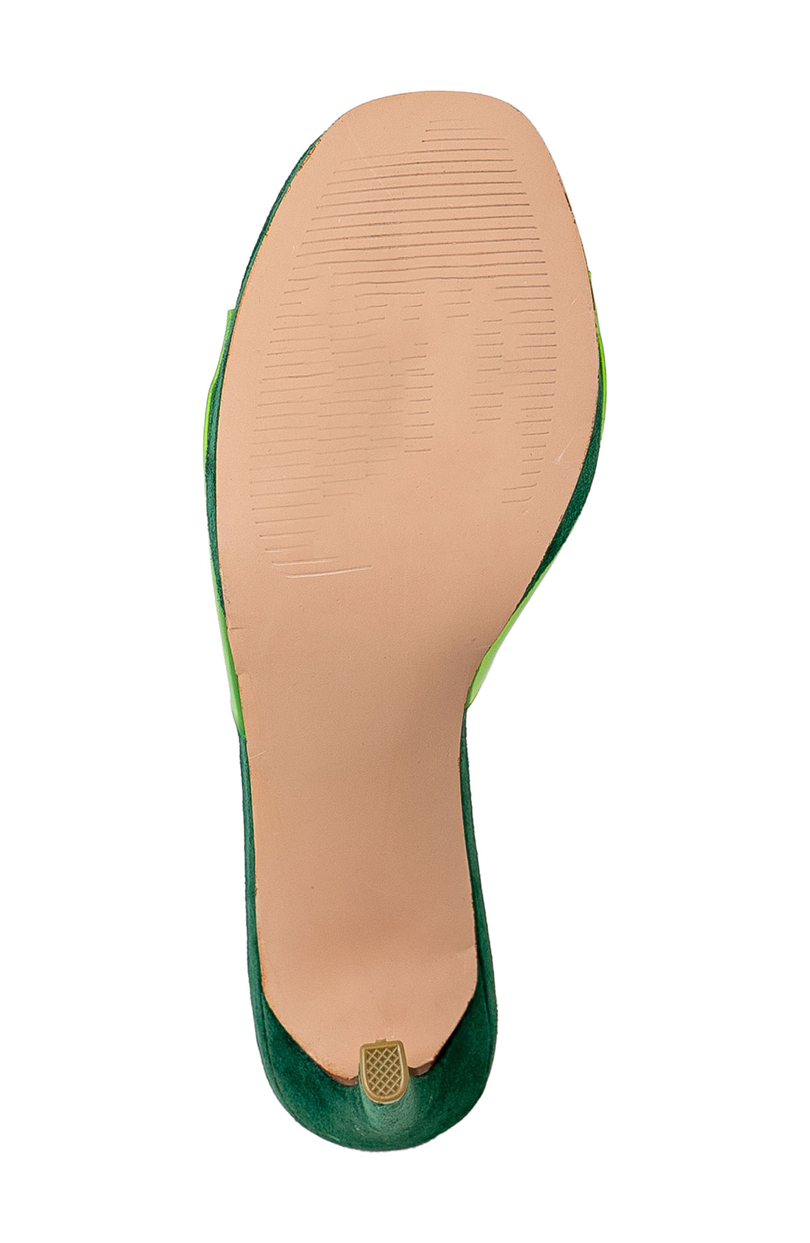 Square Toe Stiletto Sandal, Alternate, color, CLEAR GREEN