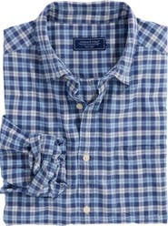 vineyard vines Overlook Regular Fit Plaid Cotton Madras Button-Up Shirt
