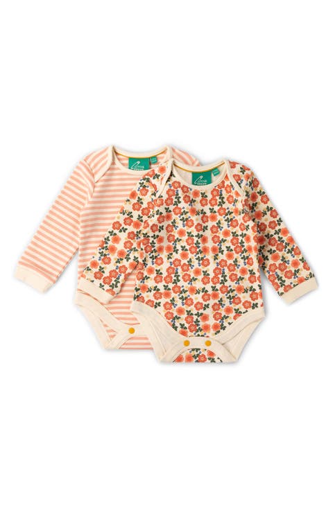 Kids' Petals 2-Pack Organic Cotton Bodysuits