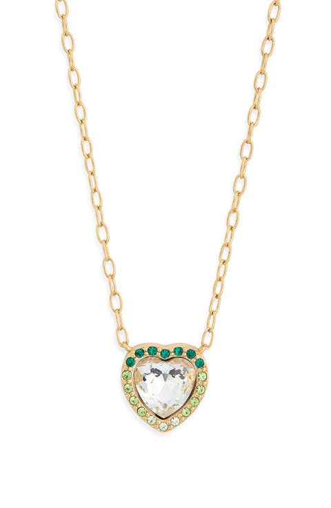 Pavé Crystal Heart Pendant Necklace