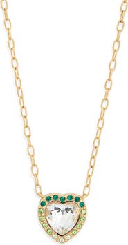 Kurt Geiger London Pavé Crystal Heart Pendant Necklace