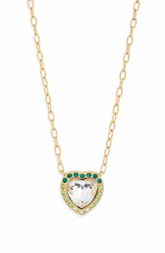 Kurt Geiger London Pavé Crystal Heart Pendant Necklace