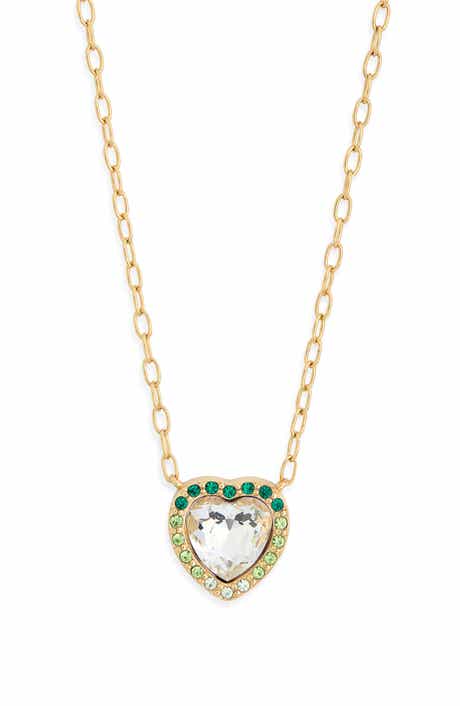 Kurt Geiger London Pavé Crystal Heart Pendant Necklace