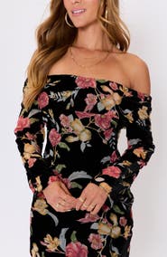 VICI Collection Rowan Floral Off the Shoulder Top