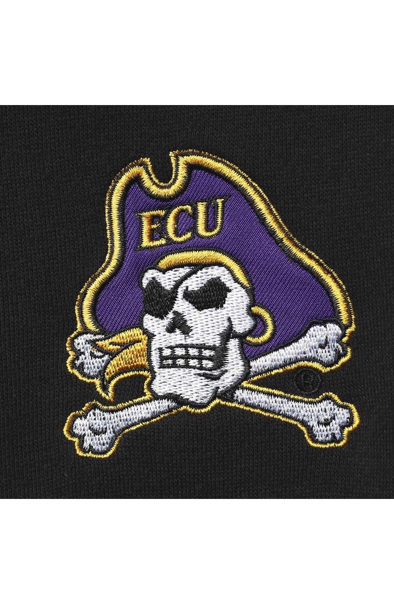 COLOSSEUM Men's Colosseum Black ECU Pirates Tortugas Logo Quarter-Zip Jacket, Alternate, color, Black
