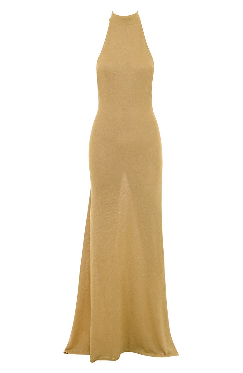 HOUSE OF CB Selia Metallic Semisheer Gown, Alternate, color,