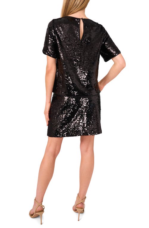 Halogenr Halogen(r) Sequin Miniskirt In Black
