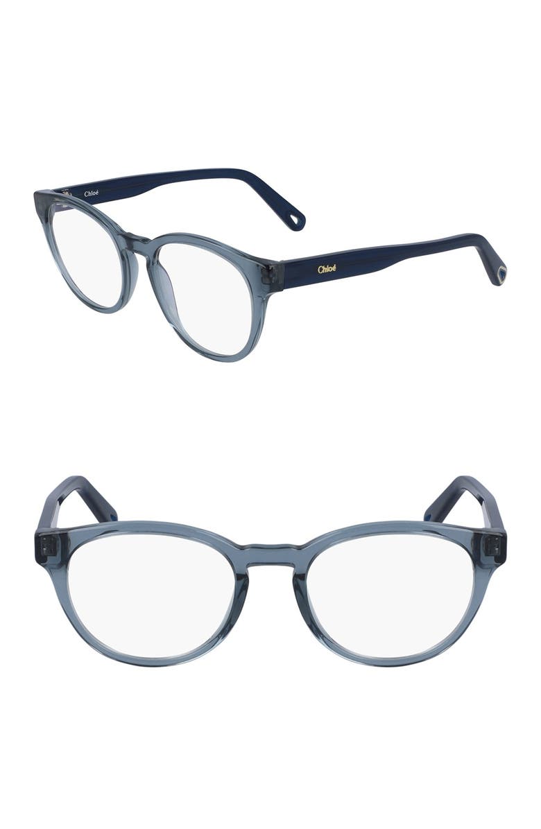 Chloé 49mm Round Optical Frames, Main, color,