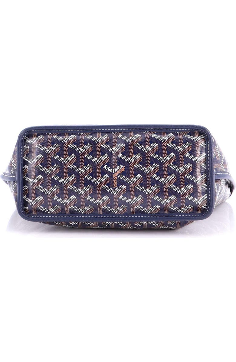 Pre-Owned Goyard Anjou Reversible Tote Coated Canvas Mini, Alternate, color, Blue