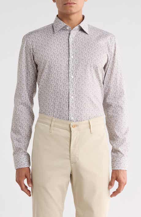 Valerio Ditsy Print Easy Iron Cotton Dress Shirt
