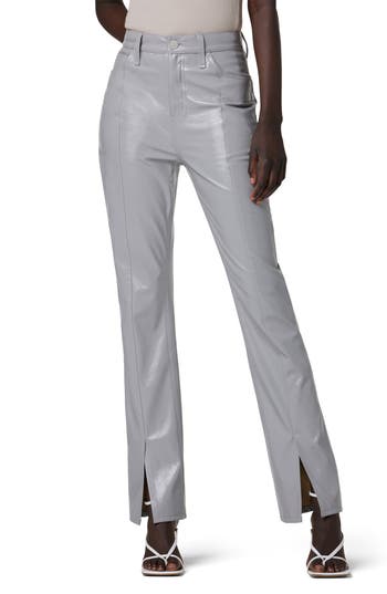 Hudson Jeans Harlow Ultrahigh Waist Split Hem Bootcut Jeans In Gray