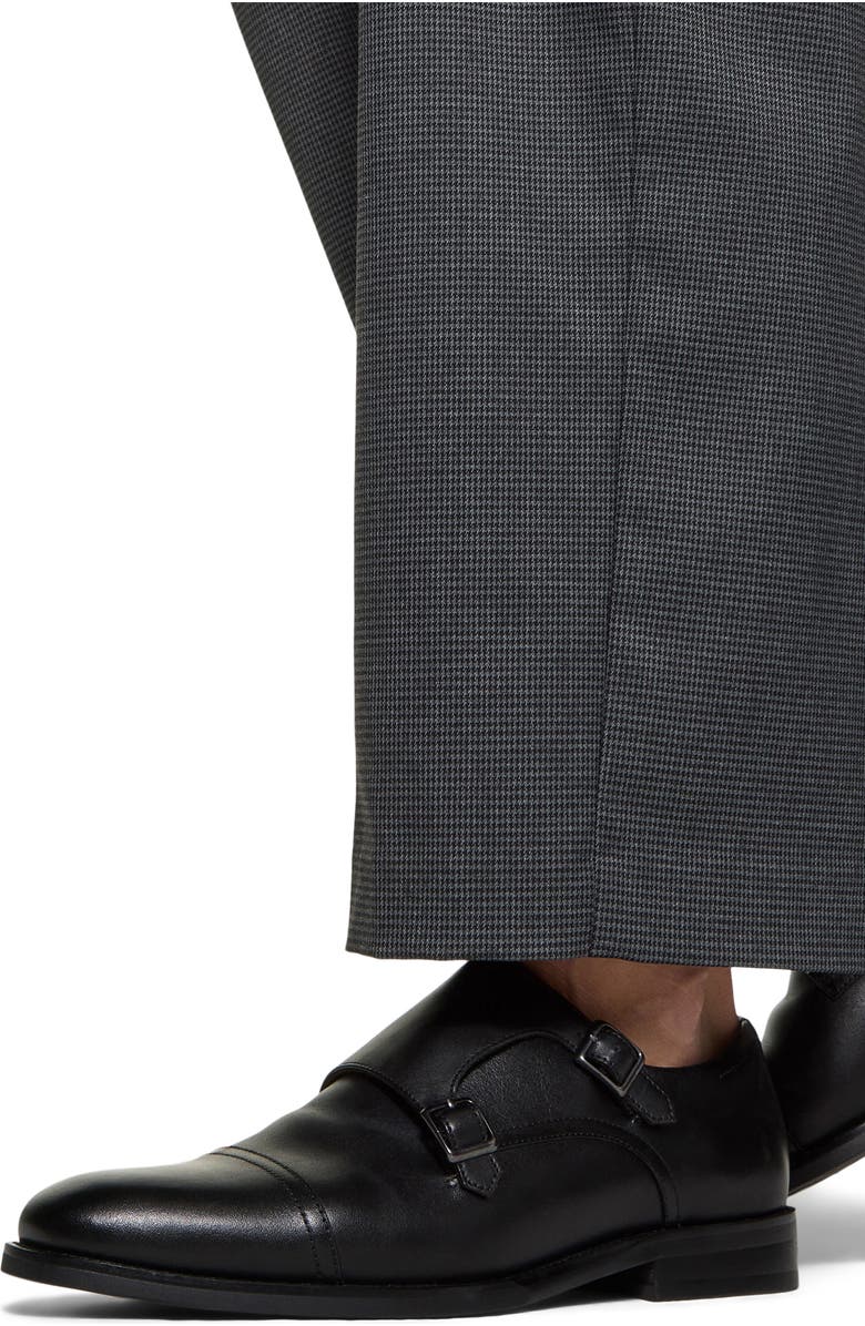 ALDO Argyle Monk Strap Shoe, Alternate, color, Black