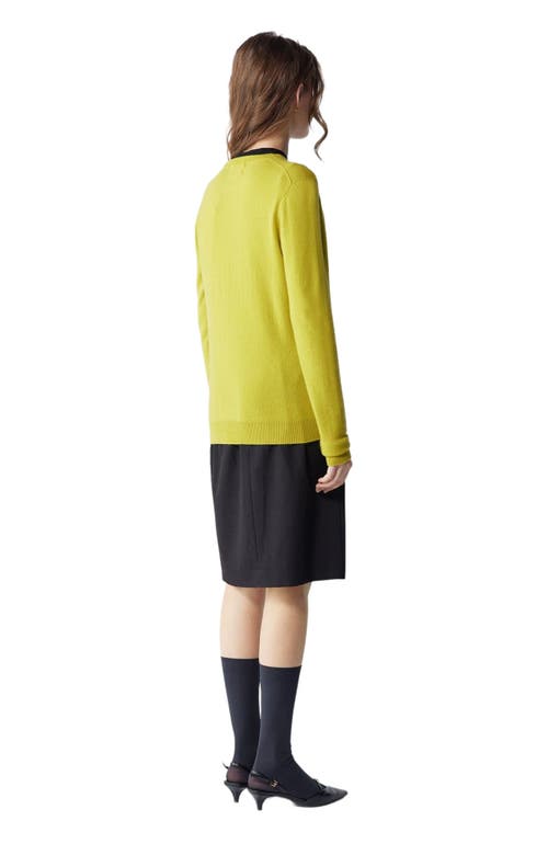 Gobi Mongolian Cashmere Crew Neck Sweater In Green
