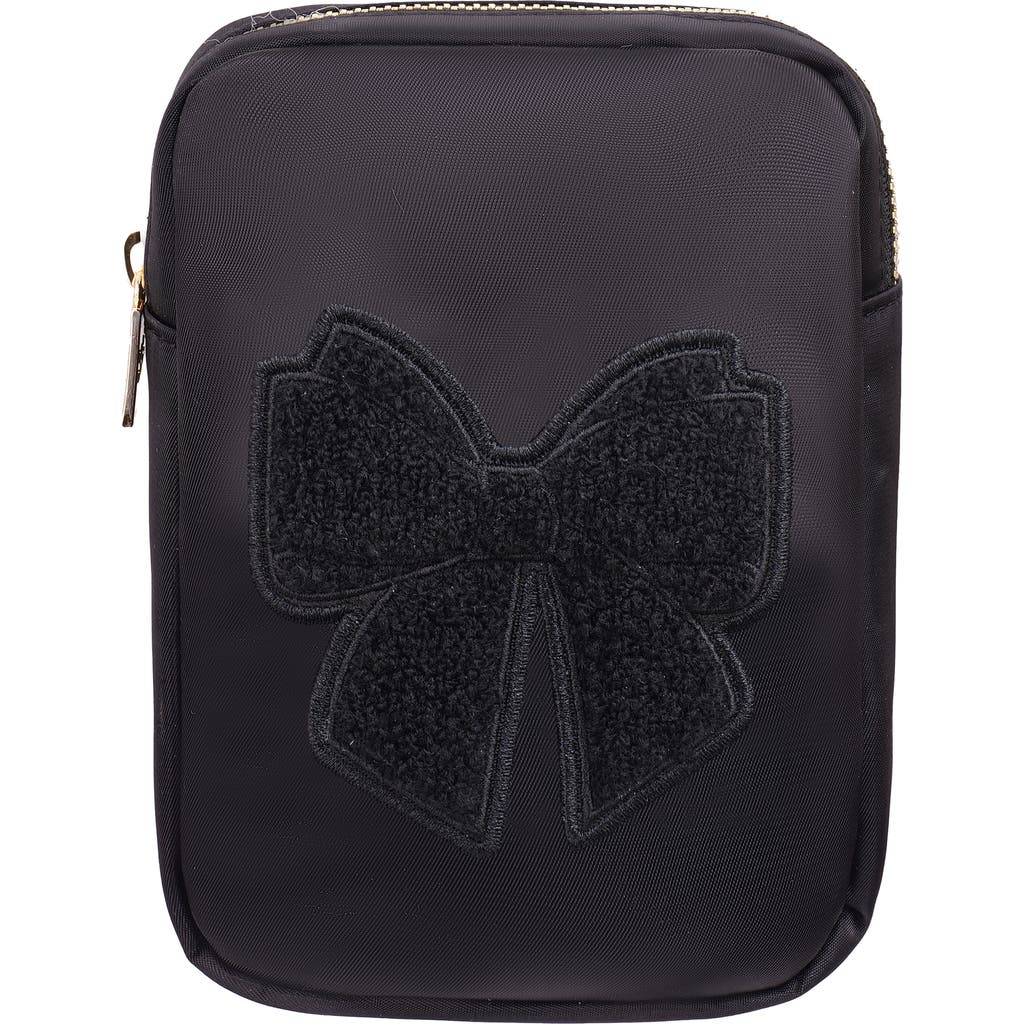 Bloc Bags Mini Bow Cosmetics Bag In Black/black