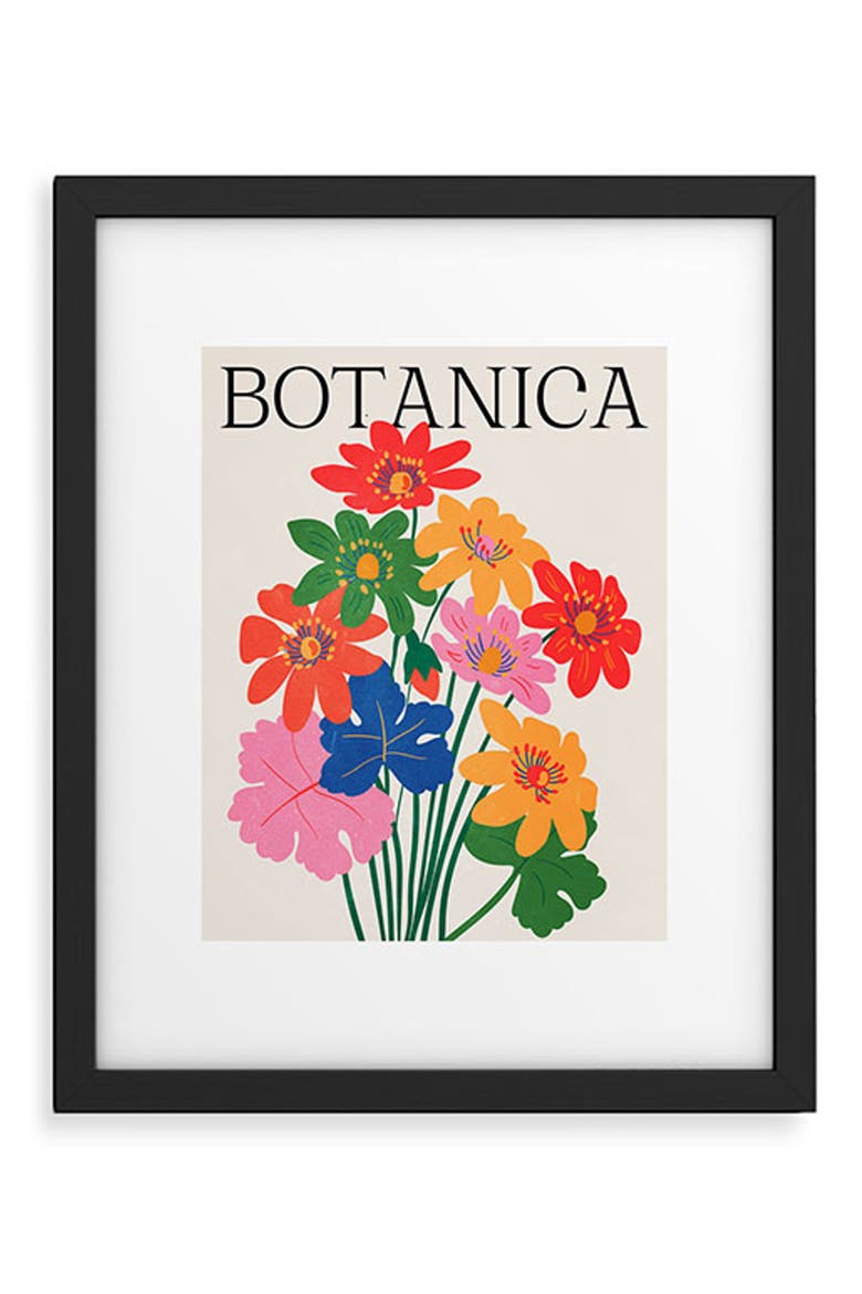 'Botanica Matisse Edition' by Ayeyokp Framed Wall Art, Main, color, WHITE