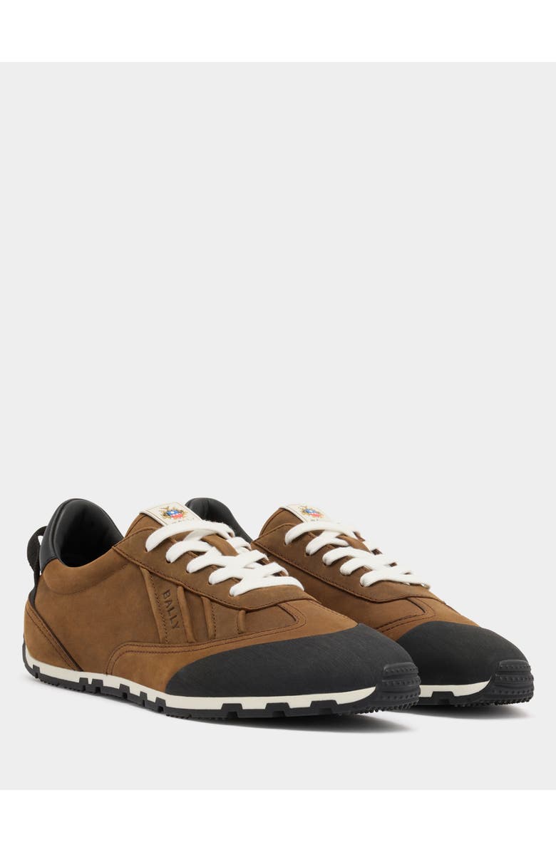 Bally Quarry Sneaker in Leather, Alternate, color, Brown