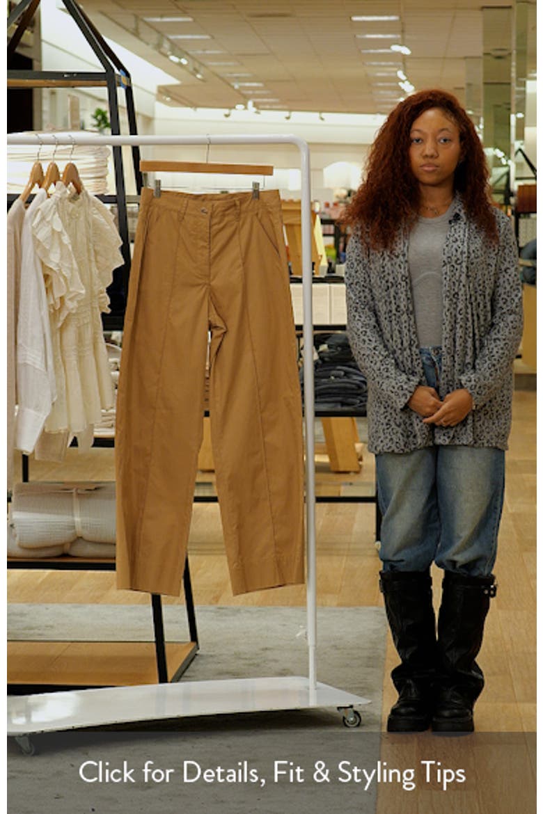 Pintuck High Waist Cotton Wide Leg Pants video