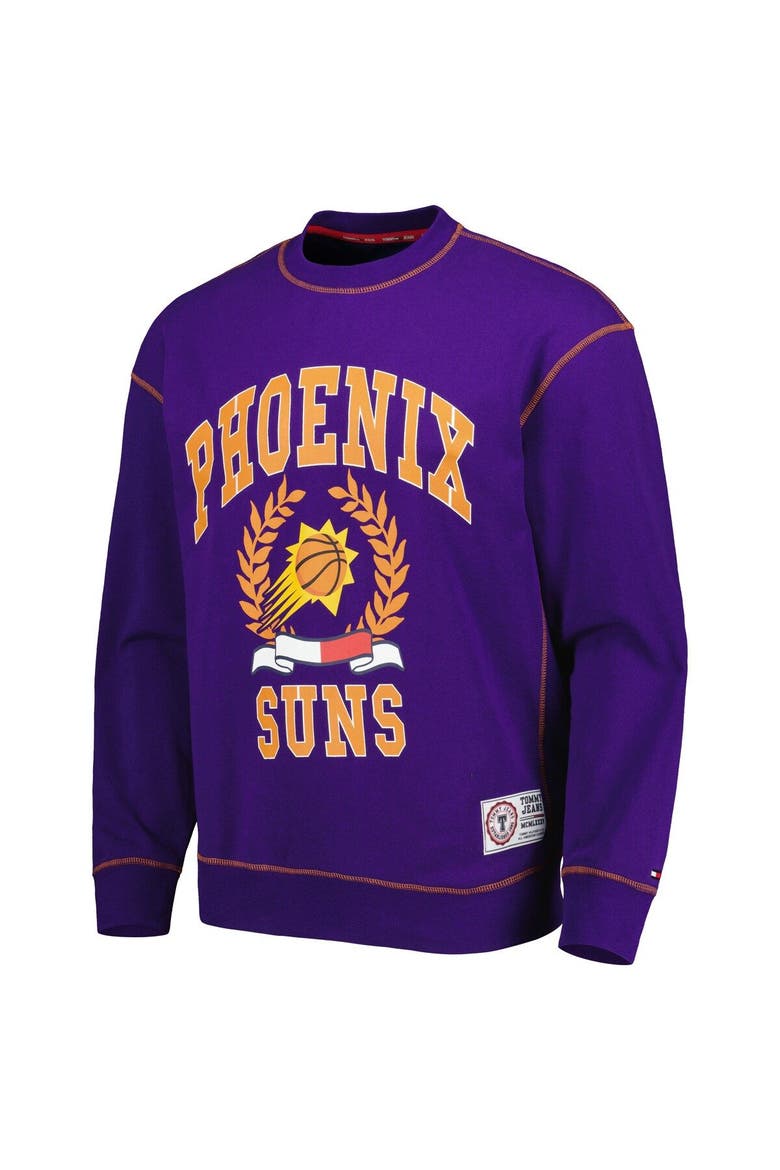 Men's Tommy Jeans Purple Phoenix Suns Peter French Terry Pullover Crew Sweatshirt, Alternate, color, Purple