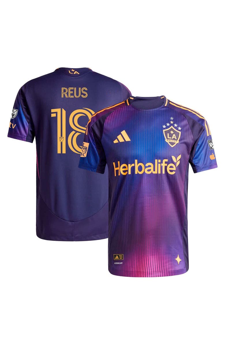 adidas Men's adidas Marco Reus Navy LA Galaxy 2025 RIZON Authentic Player Jersey, Main, color, 