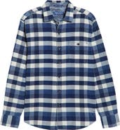 Tommy Bahama Coastline Cord Mojave Blues Buffalo Check Cotton Corduroy Button-Up Shirt