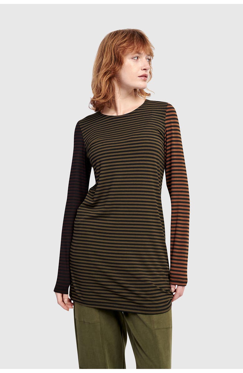 Alembika Layering Long Tee, Main, color, Stripes