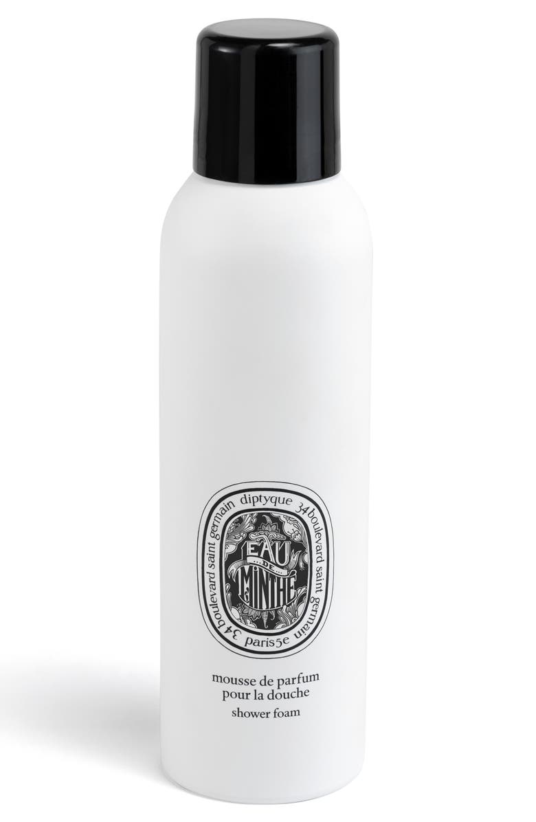 Diptyque Eau de Minthe (Mint) Perfumed Shower Foam, Main, color, 