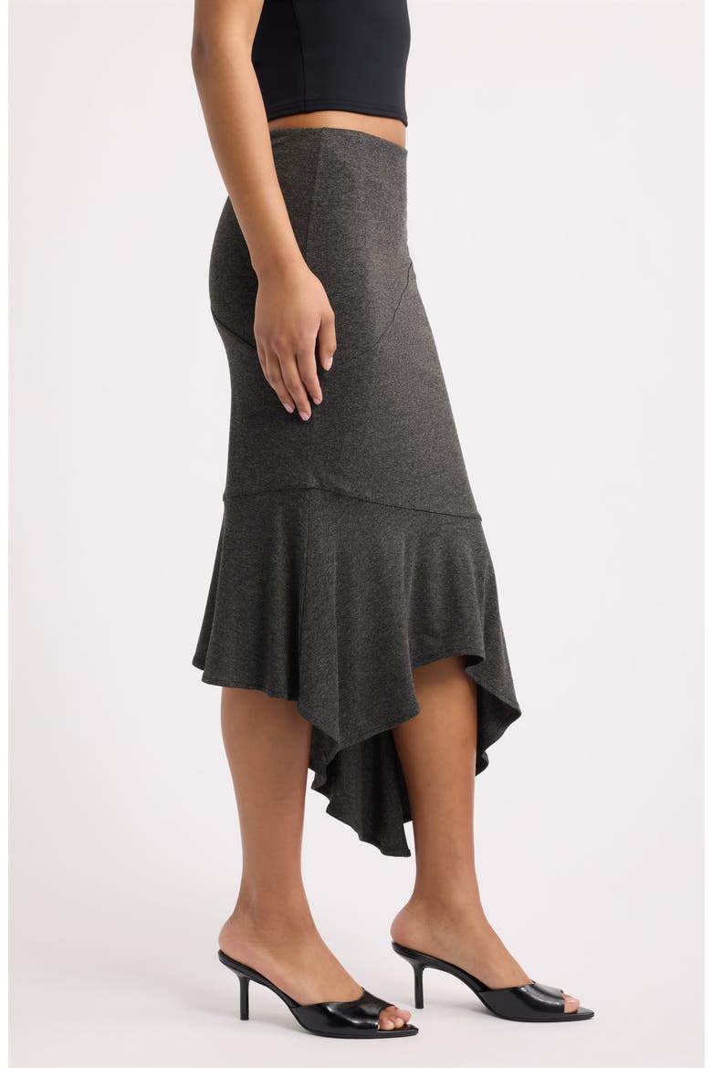 Amuleto Asymmetric Midi Skirt, Alternate, color, STORM