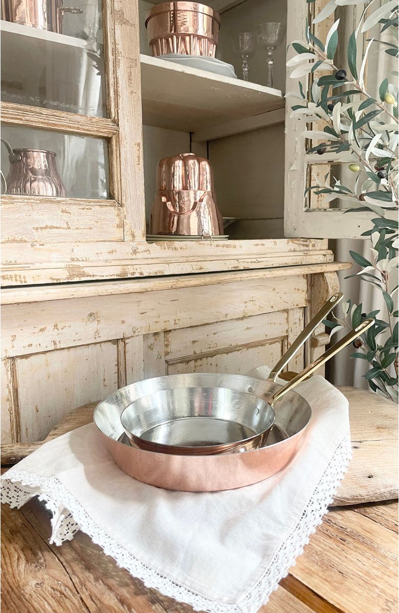 Coppermill Kitchen Vintage Inspired Copper Fry Pan, Alternate, color,