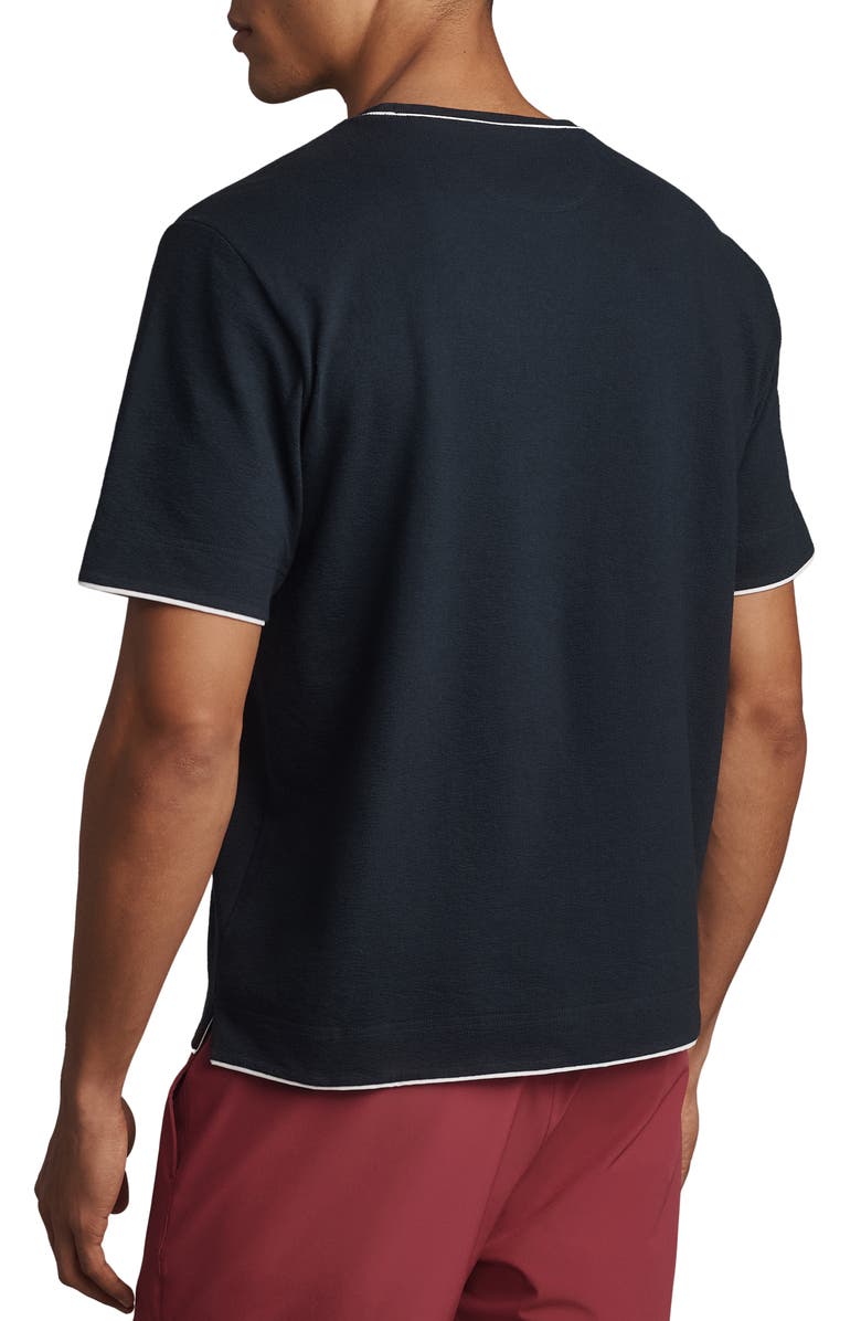 Rhone Seaside French Terry T-Shirt, Alternate, color, True Navy