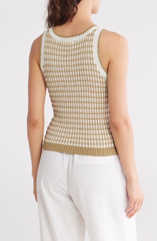 BLU PEPPER BLU PEPPER STRIPE KNIT SLEEVELESS SWEATER