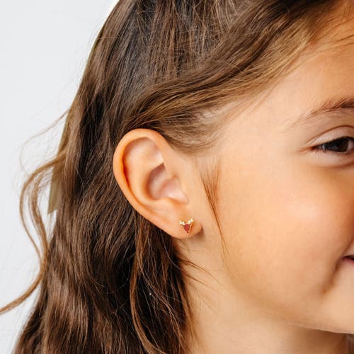 Pip Pop Reindeer Stud Earrings In Gold