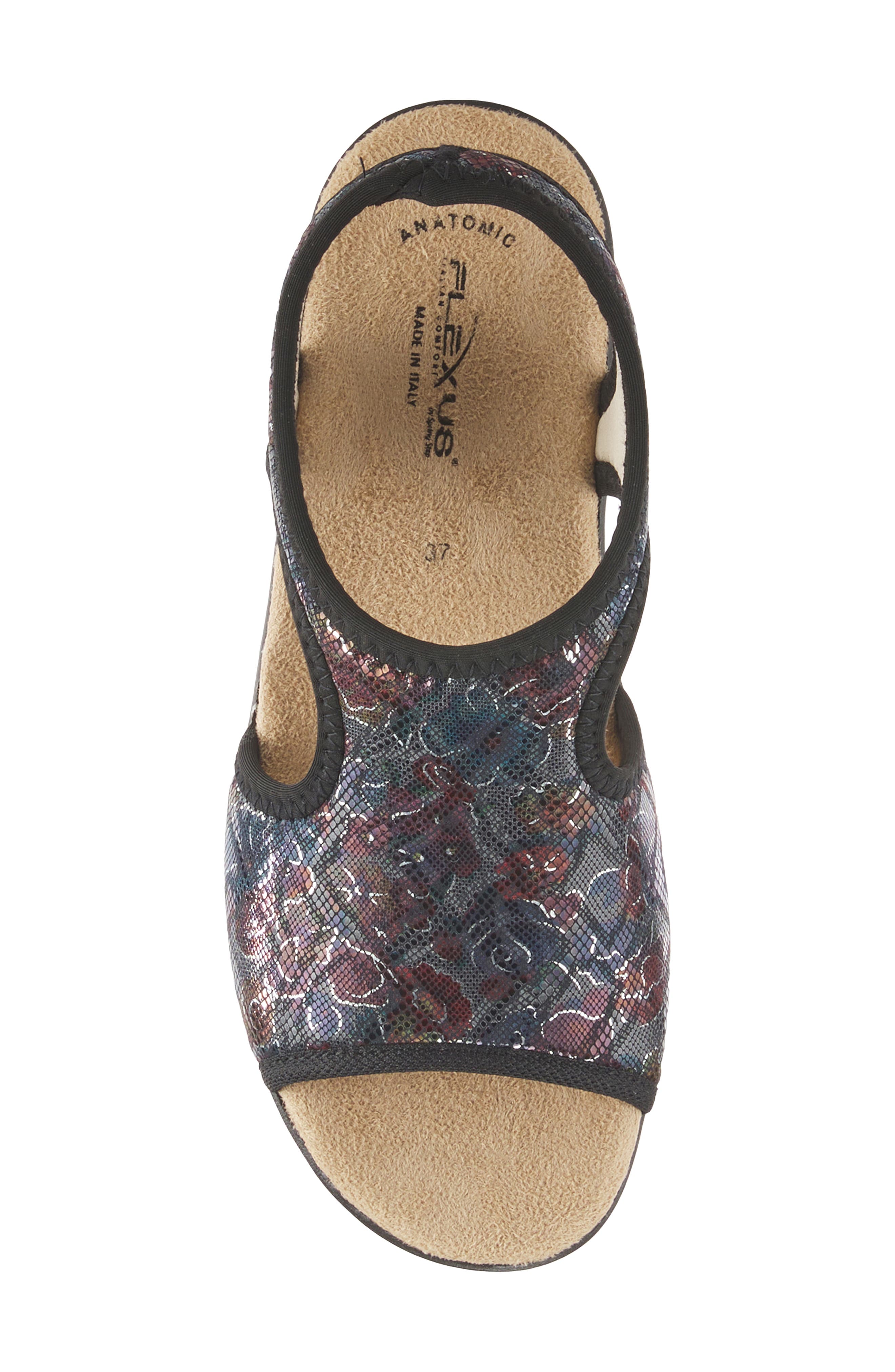 Flexus by Spring Step Nyaman Slingback Sandal, Alternate, color, Black Multi