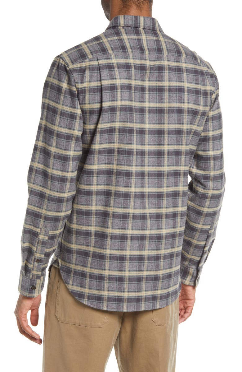 Vince Willow Classic Fit Plaid Cotton Button-Up Shirt, Alternate, color, 