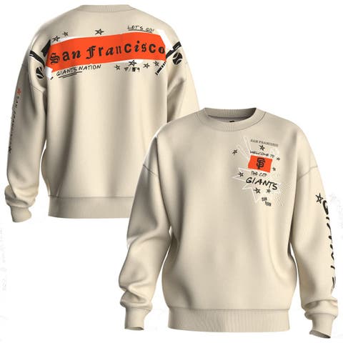 Women's Fanatics  Beige San Francisco Giants Graffiti Fleece Sweatshirt
