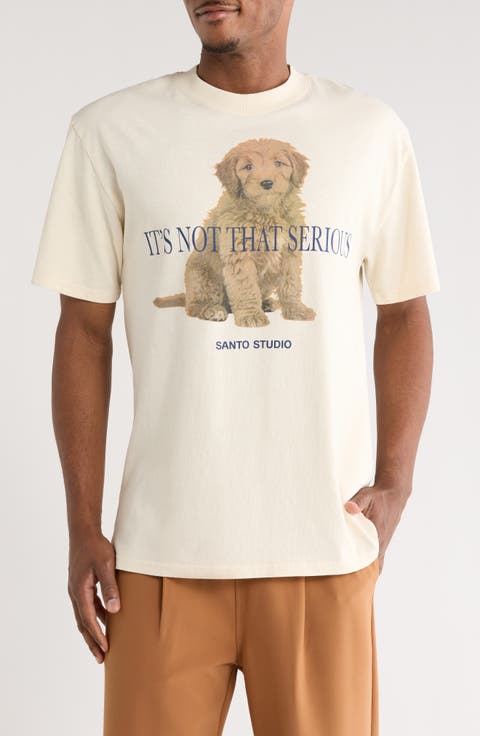 Not that Serious Cotton Graphic T-Shirt
