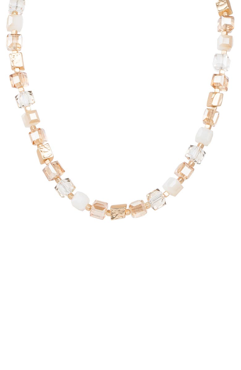 SAACHI Facet Beaded Necklace, Main, color, 