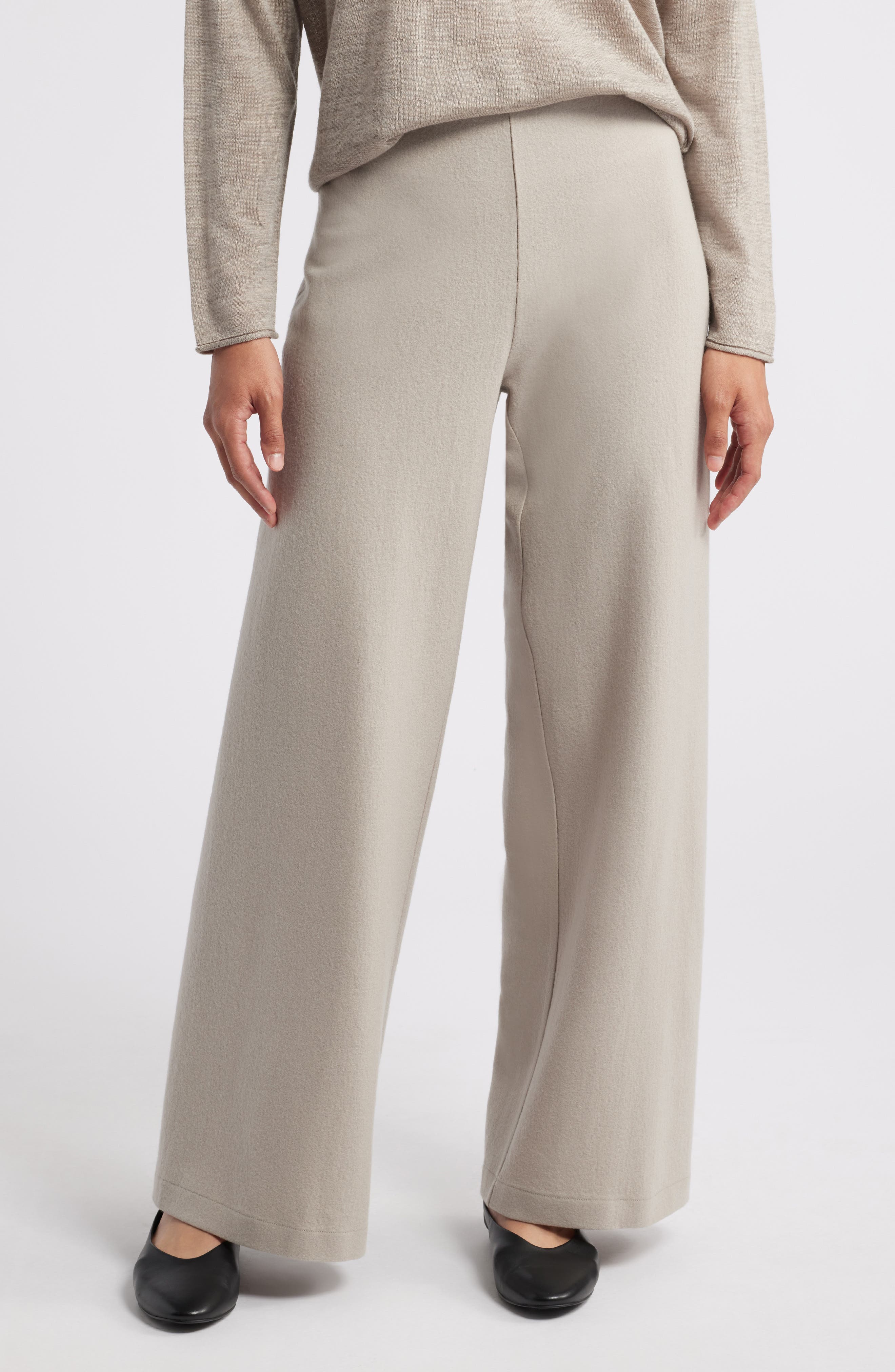 Eileen Fisher Wool Wide Leg Pants