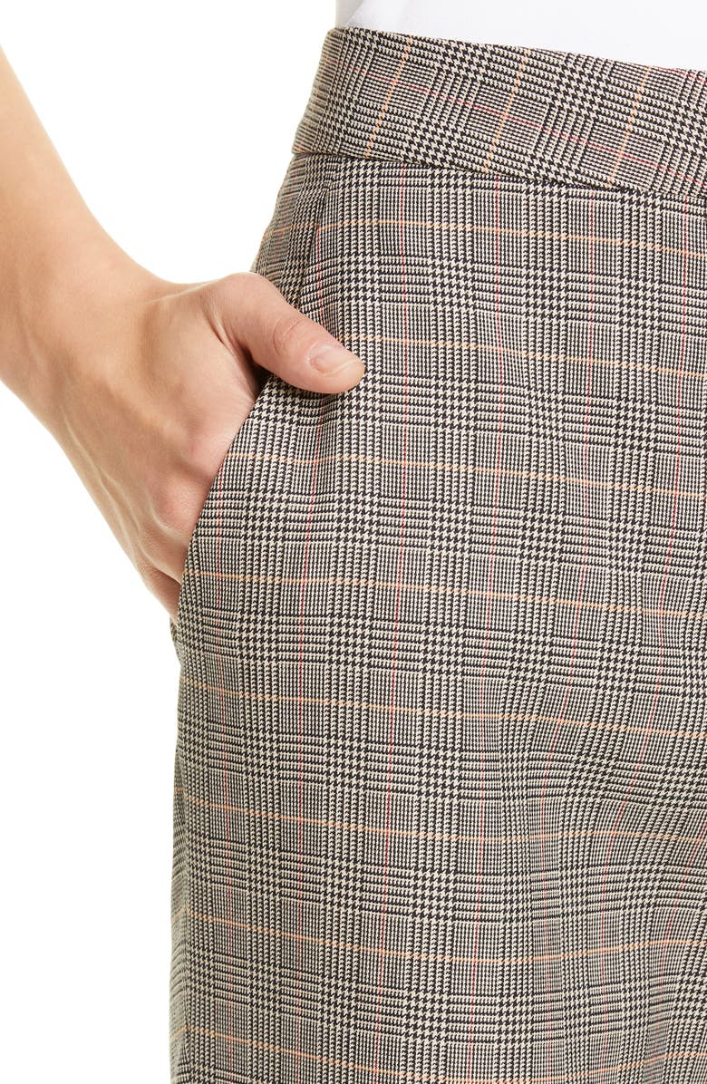 Stella McCartney Check Wool Trousers, Alternate, color, 