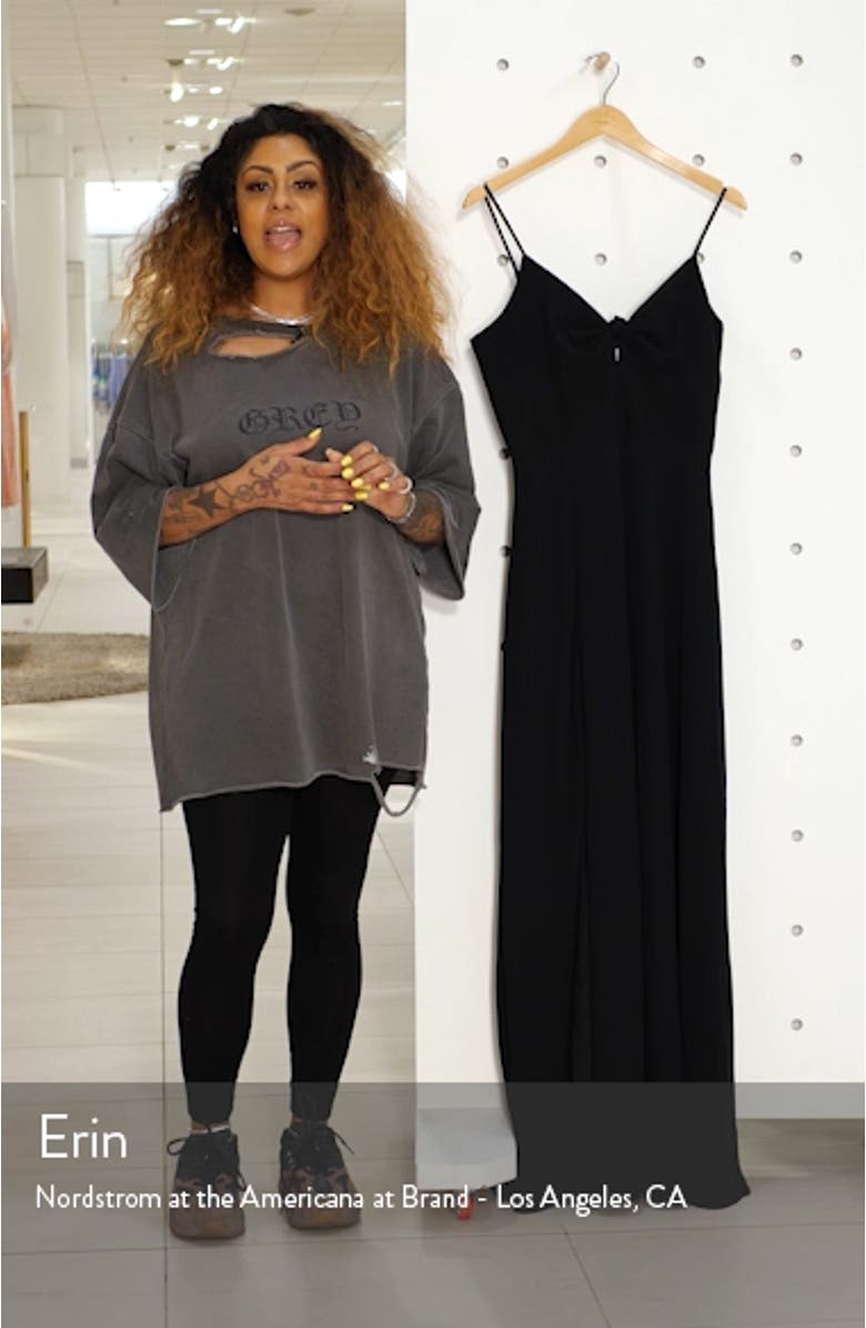 Cambria Tie Bodice Evening Dress, sales video thumbnail