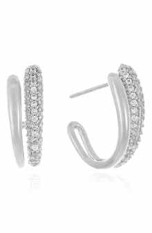 Ettika Pavè Hoop Earrings