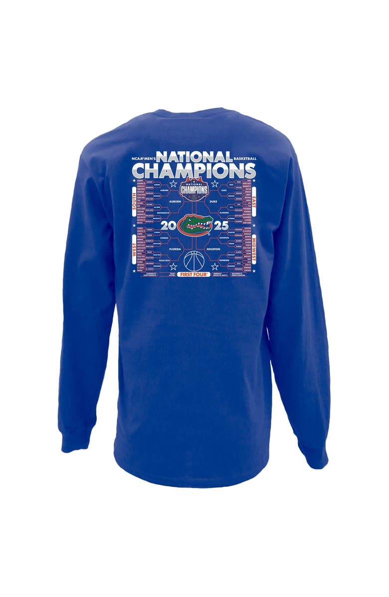 BLUE 84 Men's Blue 84 Royal Florida Gators 2025 NCAA Men's Basketball National Champions Long Sleeve T-Shirt, Alternate, color, 