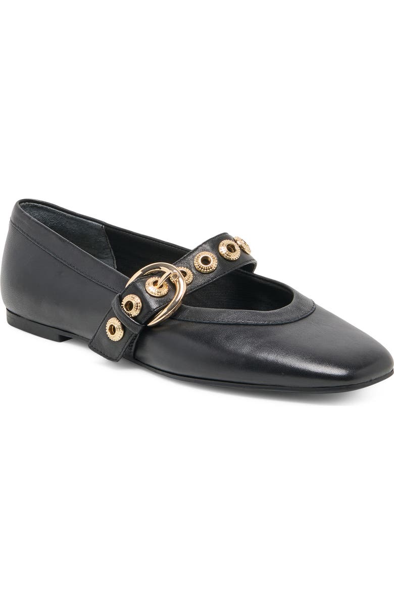 Dolce Vita Marten Mary Jane Ballet Flat, Main, color, Black Leather