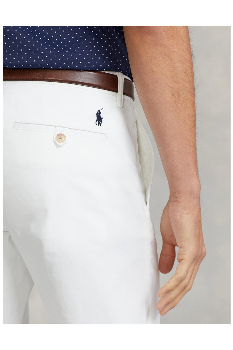Straight Fit Washed Stretch Chinos, Alternate, color, PURE WHITE