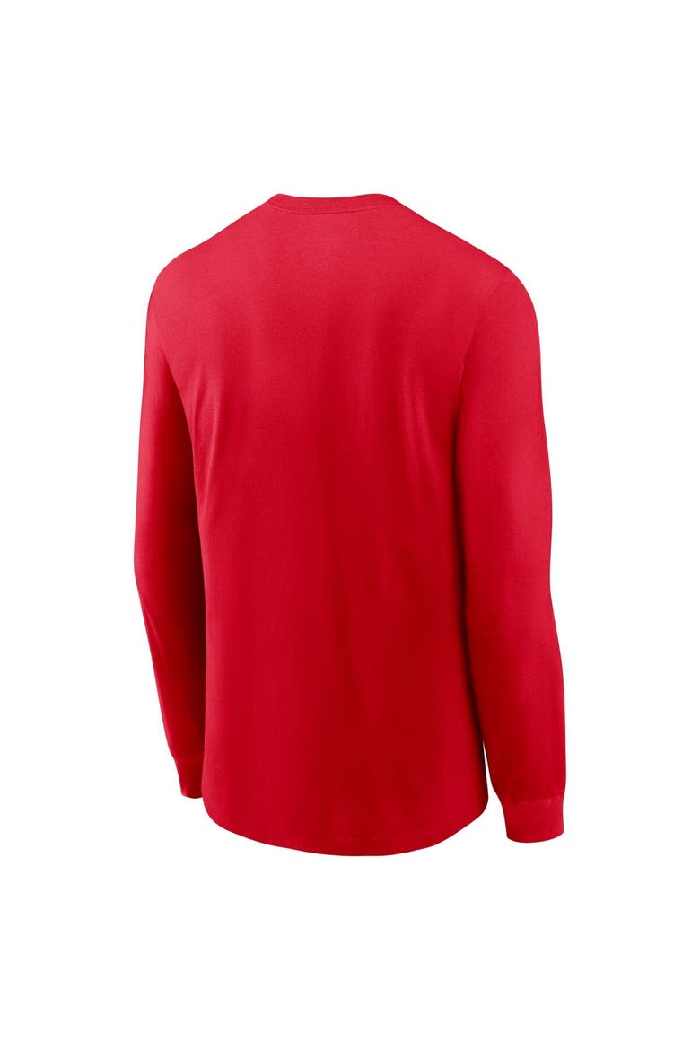 Men's Nike Red Buffalo Bills Icon Legend Long Sleeve Performance T-Shirt, Alternate, color, Red
