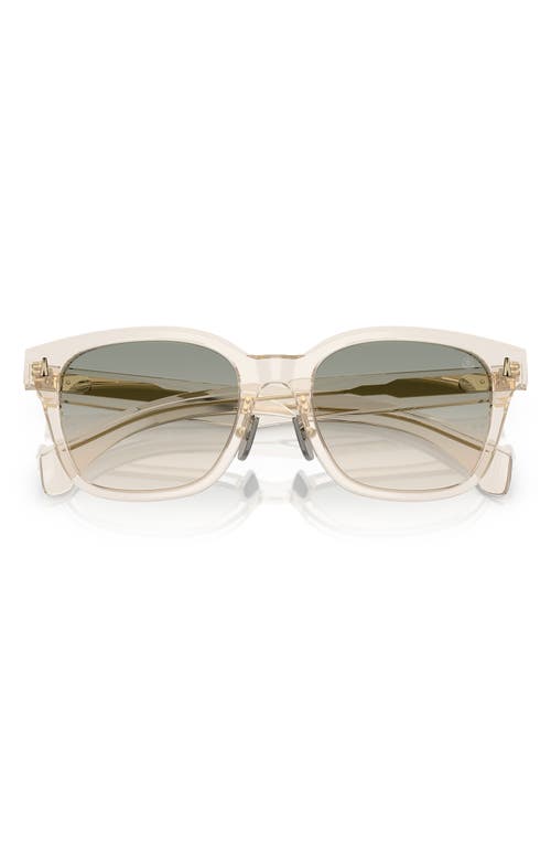 Moncler Claro 54mm Polarized Square Sunglasses In Yellow